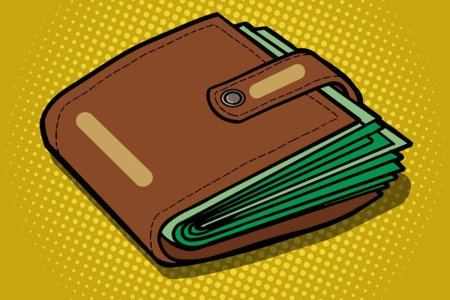 Бумажник рисунок