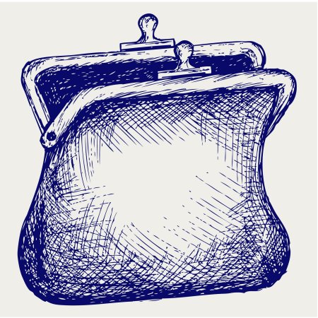 Кошелек нарисованный