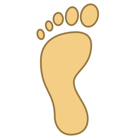 Baby footprint вектор