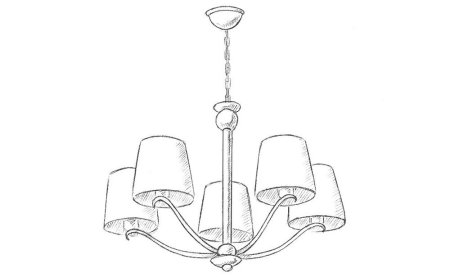 Нарисовать люстру