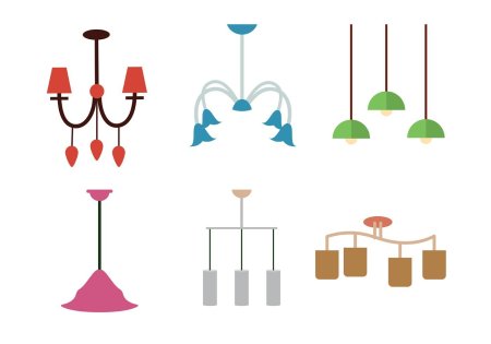 Люстра карандашом