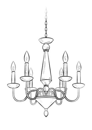 Светильник рисунок