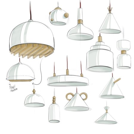 Люстра набросок