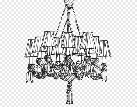 Люстра в мультяшном стиле