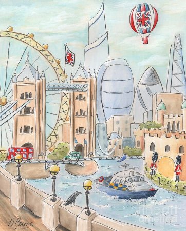 Великобритания Биг Бен раскраска