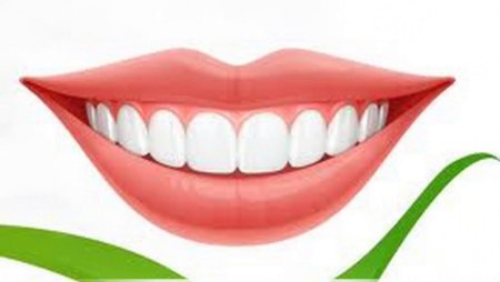 Улыбка с зубами мультяшная