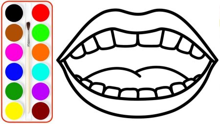 Улыбка для раскрашивания