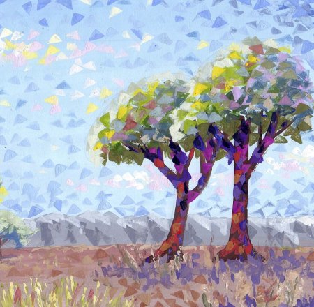 Техника примакивания кистью