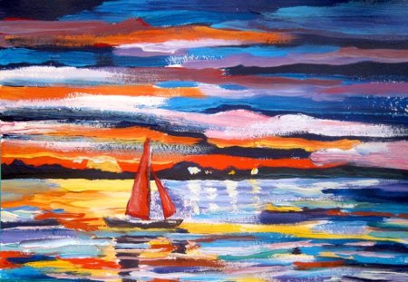 Рисование в технике мазками