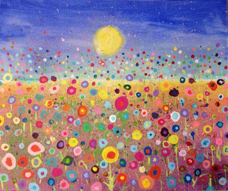 Морской пейзаж техника пуантилизм