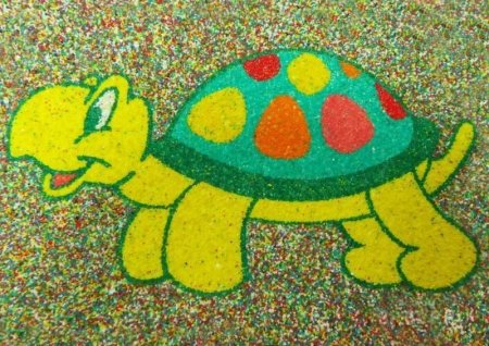 Картины цветным песком