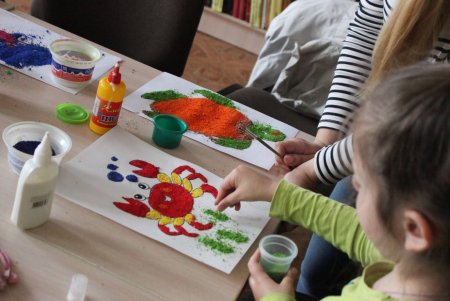 Картины из цветного песка