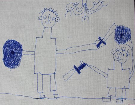 Аппликация мышка из бумаги