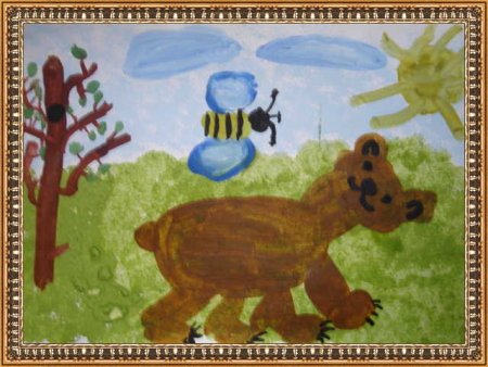 Медвежонок черно белый