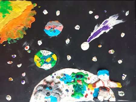 Галактика детский рисунок