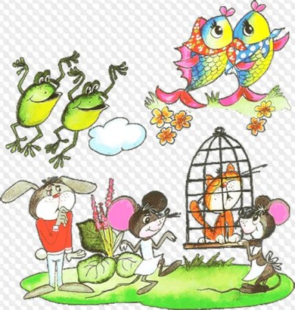 Детские рисунки путаница Чуковского