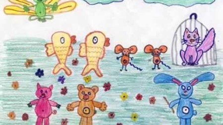 Рисование фантастического животного для детей