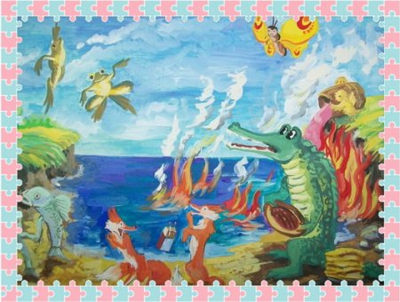 Лисички со спичками Чуковский