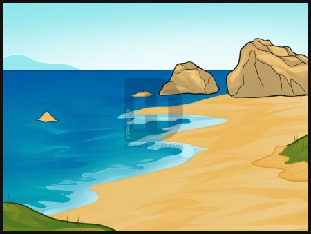 Поэтапное рисование моря