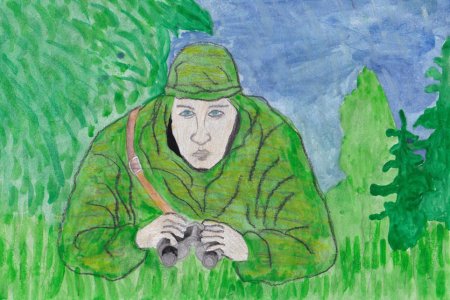 Разведчик рисунок
