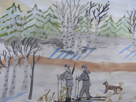 Рисунок разведчика детский