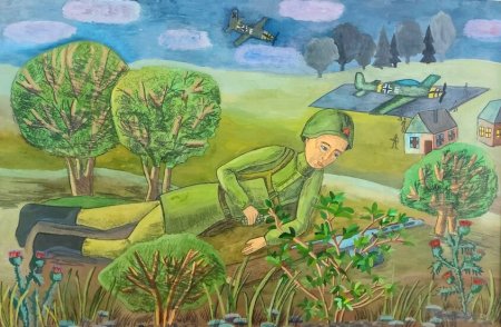 Разведчик детские рисунки