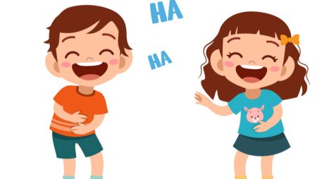 Мальчик смеется рисунок