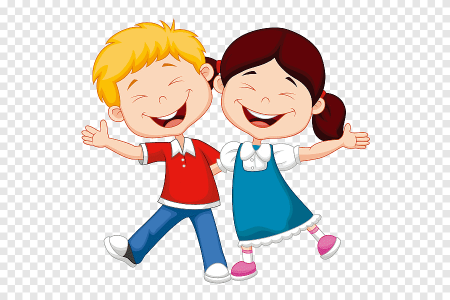 Мальчик и девочка мультяшные