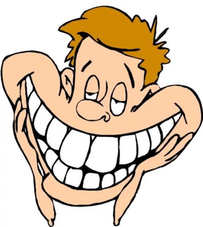 Мультяшка смеется