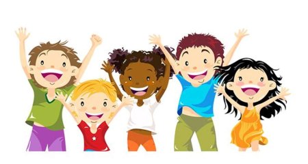Радостные дети вектор