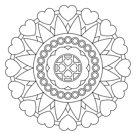 Мандала цветная для детей