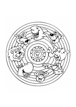 Простые мандалы для детей