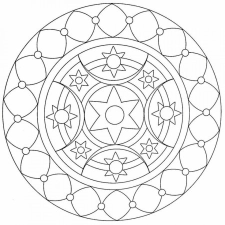 Рисование узора в круге