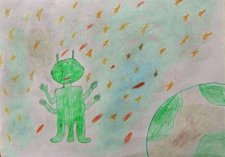 Рисование с детьми инопланетяне