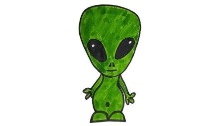 Рисование космические пришельцы