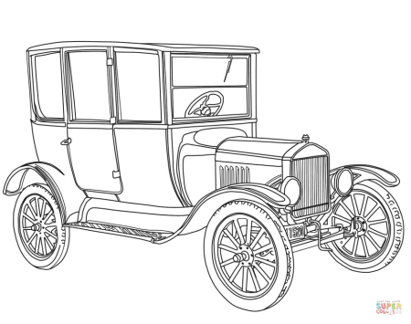 Ford model t 1908 рисунок
