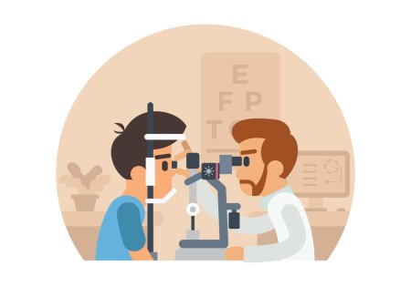 Раскраска врач окулист
