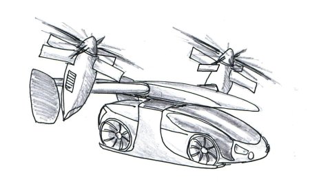 Автомобиль будущего раскраска
