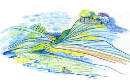 Нарисовать овраг