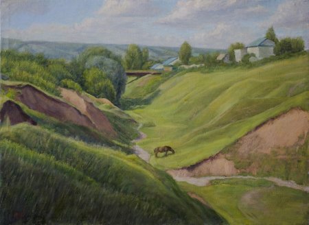 Овраг картины