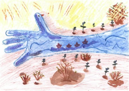 Овраг рисунок для детей