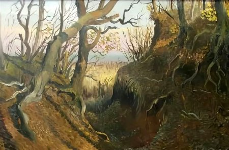 Песчаный овраг арт