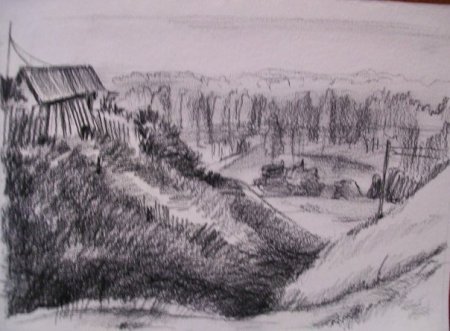 Зарисовка оврага