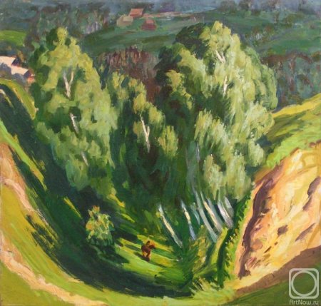 Картина овраг для детей