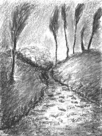 Зарисовка оврага