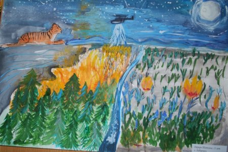 Детский рисунок чудеса природы