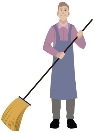 Дворник клипарт