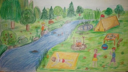 Летние каникулы рисунок