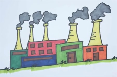 Нарисовать завод