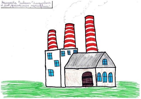 Завод рисунок